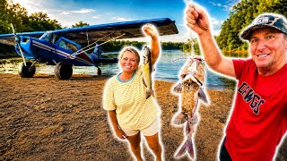 She FREAKED OUT! Taking my wife Airplane Camping- Fishing. Review Reactive Outdoor 2-Step Cabin Tent