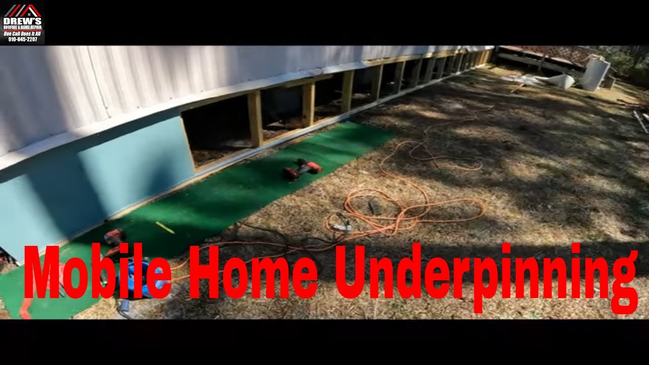 Mobile Home Underpinning. YouTube