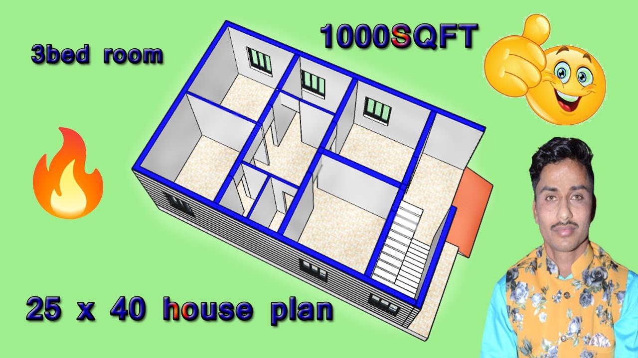 25 X 40 House Plan 3d House Plan YouTube