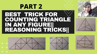 Best  trick for counting triangle in any figure|| Reasoning Tricks|| PART 2