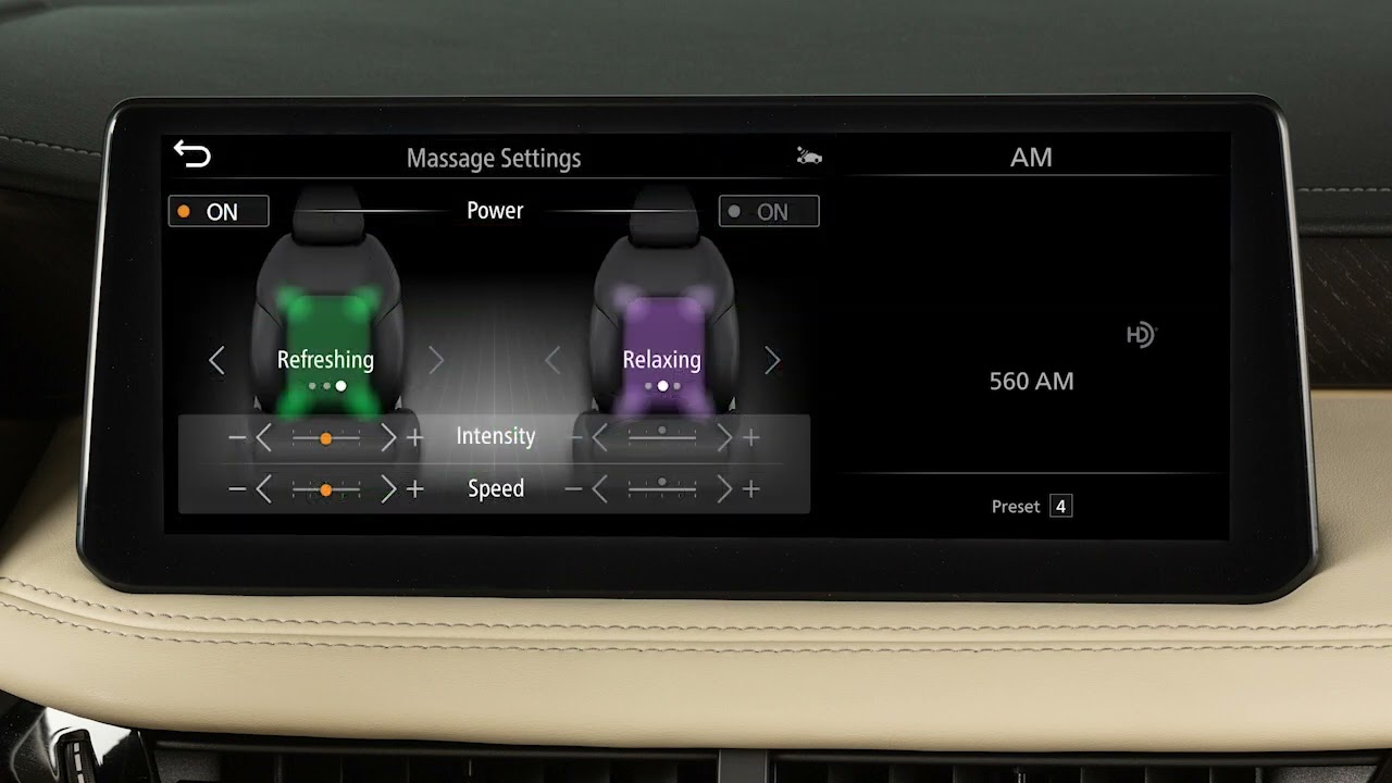 2023 INFINITI QX60 Seat Massager (if so equipped) YouTube