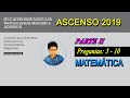 2 - ASCENSO DE ESCALA MAGISTERIAL 2019 | Casuísticas Matemática Secundaria