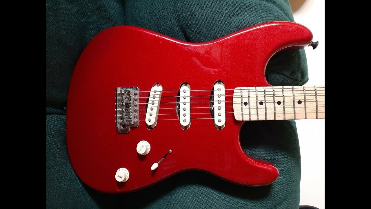 2005 Red Sparkle Fender Stratocaster NO PICKGUARD 60th Anniversary