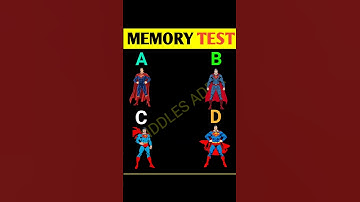 Memory Test #10 | Riddles And Puzzles For Iq Test | #shorts