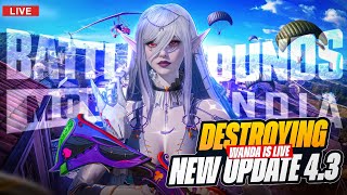 WANDA IS LIVE BGMI - 4.3 UPDATE PLAYING WITH FRIENDS #BGMI#F1#Wanda