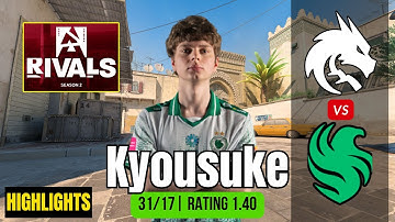 kyousuke BACK-TO-BACK ACES (31 Kills) POV | Falcons vs Spirit | BLAST Rivals S02 (Dust2 OT)