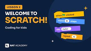 Secrets of Animation! Sprites, Costumes & Backdrops | Coding for Kids, Lesson 2 | Nat Academy