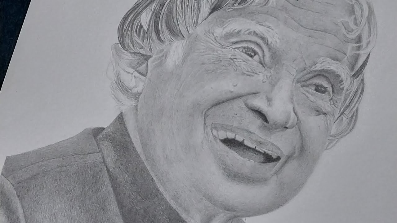Dr. A. P. J. Abdul Kalam Ji / Drawing / Tutorial - YouTube