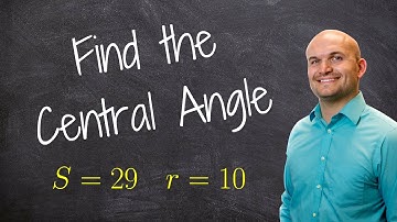 Finding the measure of an angle given arc length and radius