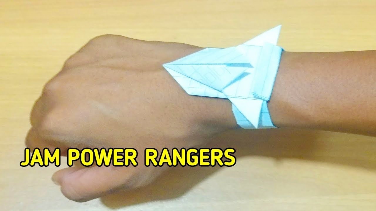 Origami Cara Membuat Jam Power Rangers Dari Kertas YouTube