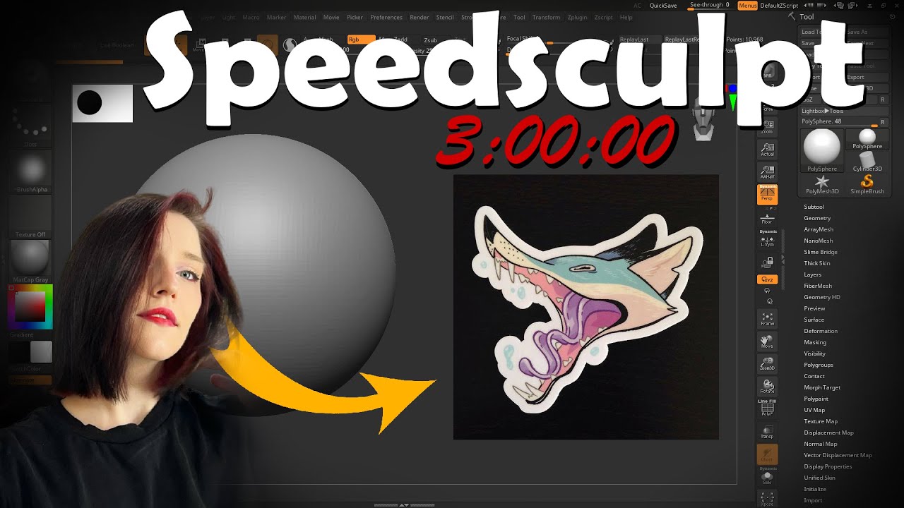 Speedsculpt | Fox Head (Zbrush)