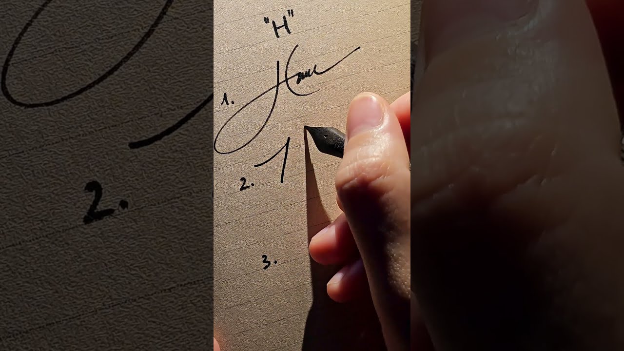 3 Simple Signature Styles With The Letter H