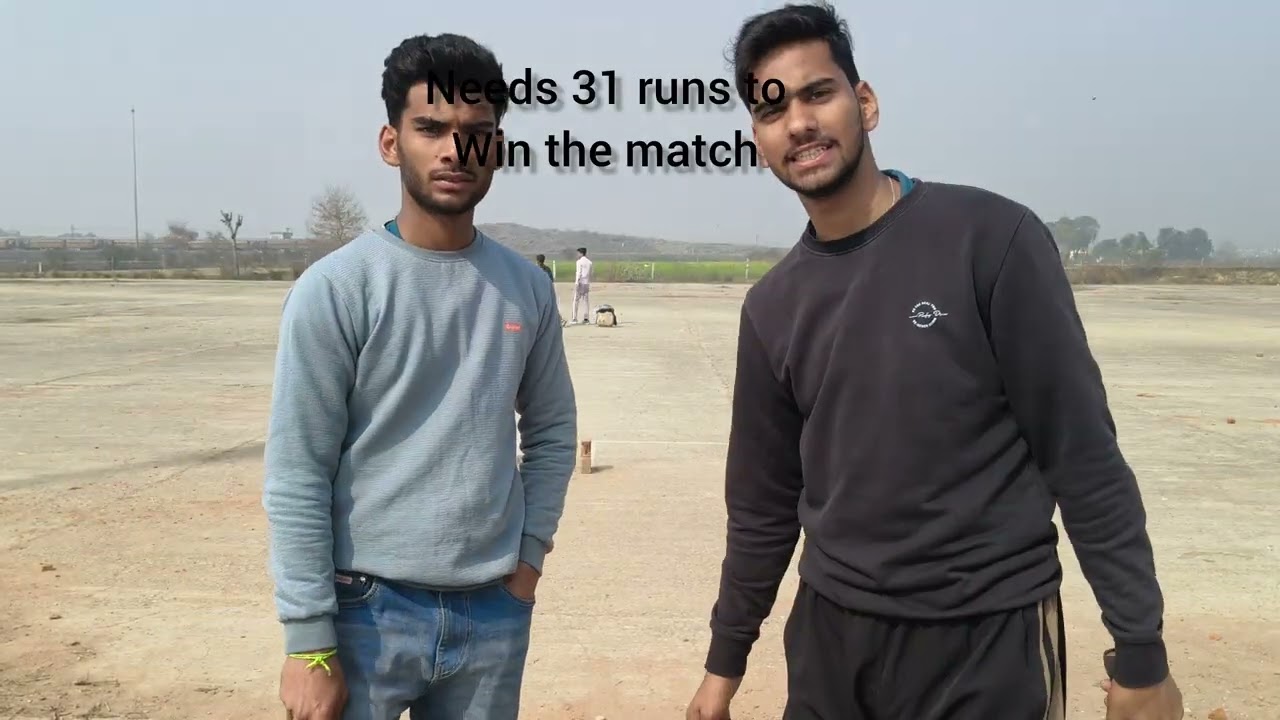 The boundary is so far but we managed that and played a nail biting match here❤️