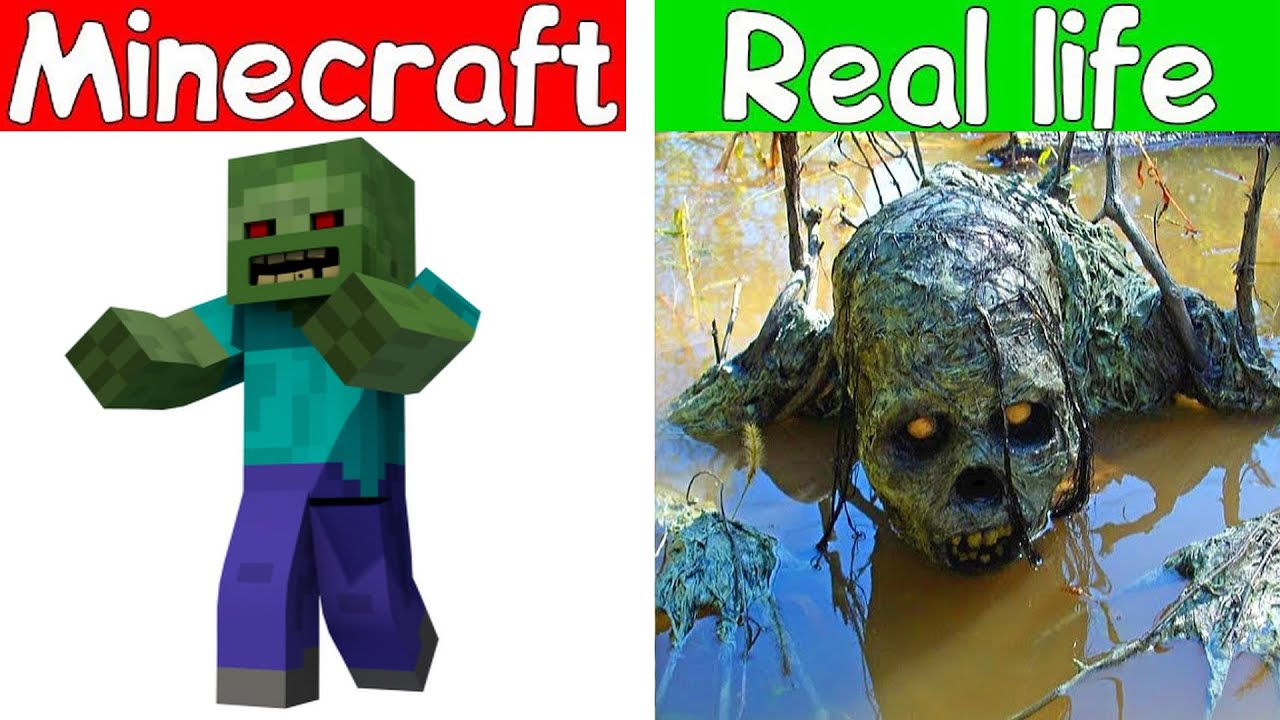 Experiment Minecraft VS Real Life | Rob Realistic minecraft 創世神第一人稱真人版 ...