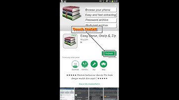 TUTORIAL DOWNLOAD THE APP EASY UNRAR, UNZIP & ZIP IN THE PLAY STORE