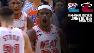 Jimmy Butler | Wins Game On RECORD-BREAKING Free Throw | OKC@MIA | 2023 NBA SEASON