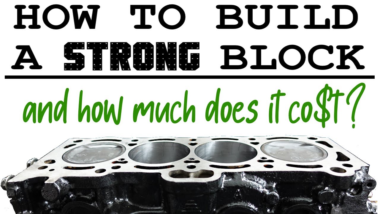 HOW TO build an ENGINE block for BOOST + detailed COST breakdown