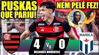 MELHORES MOMENTOS - FLAMENGO 4x0 MARICÁ - GOL QUE PELÉ NÃO FEZ ANTES DO MEIO CAMPO! CAMARGO QUARTAS