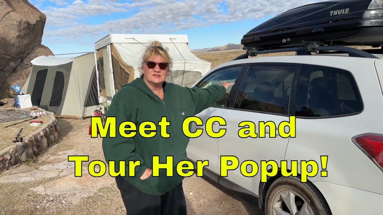 Meet CC and Tour Her Vintage Viking Pop up Camper