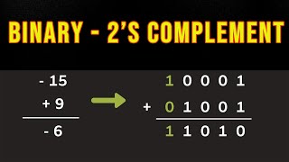 Binary Addition and Subtraction With Negative Numbers, 2's Complements & Signed Magnitude 002