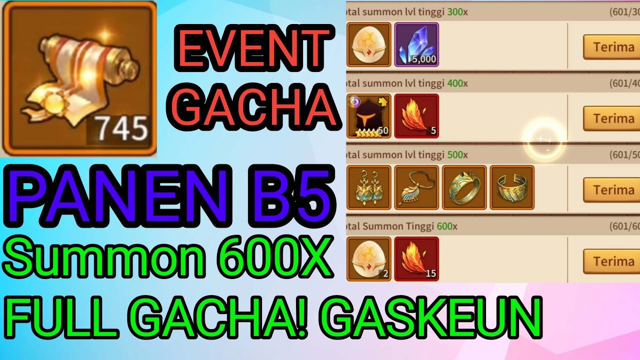GACHA 600X Summon Lv Tinggi Gas!! FULL GACHA | IDLE LEGENDS