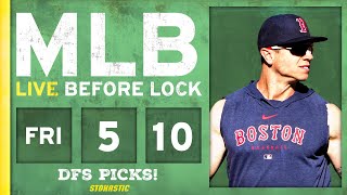 MLB DFS Picks Today 5\/10\/24: DraftKings \& FanDuel Baseball Lineups | Live Before Lock