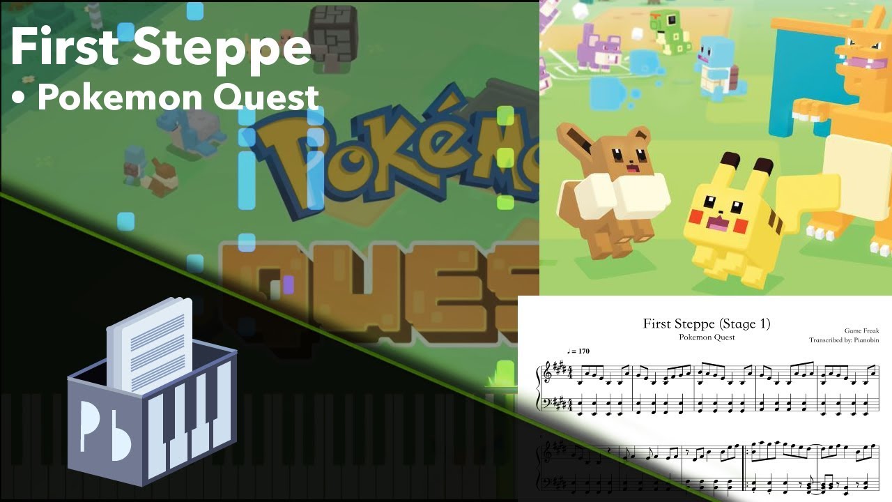 First Steppe - Pokémon Quest OST (Piano Tutorial)