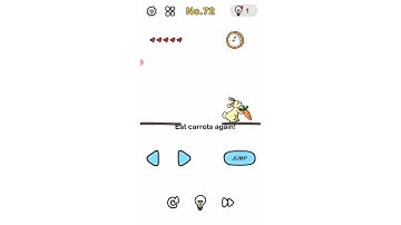 brain out level 72 (  eat carrots again)