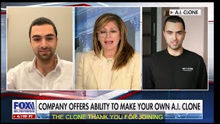 Maria Bartiromo interviews lifelike artificial intelligence clone