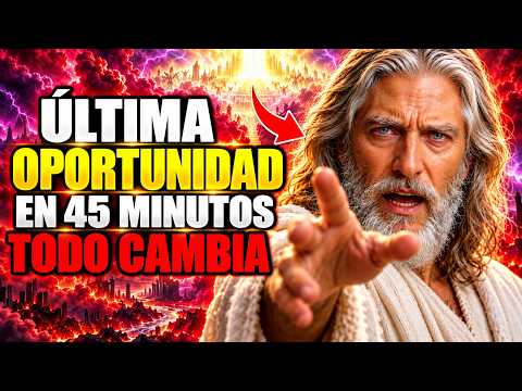 DIOS DICE: ESTA ES TU ÚLTIMA OPORTUNIDAD... EN 45 MINUTOS TODO CAMBIA | MENSAJE DE DIOS HOY