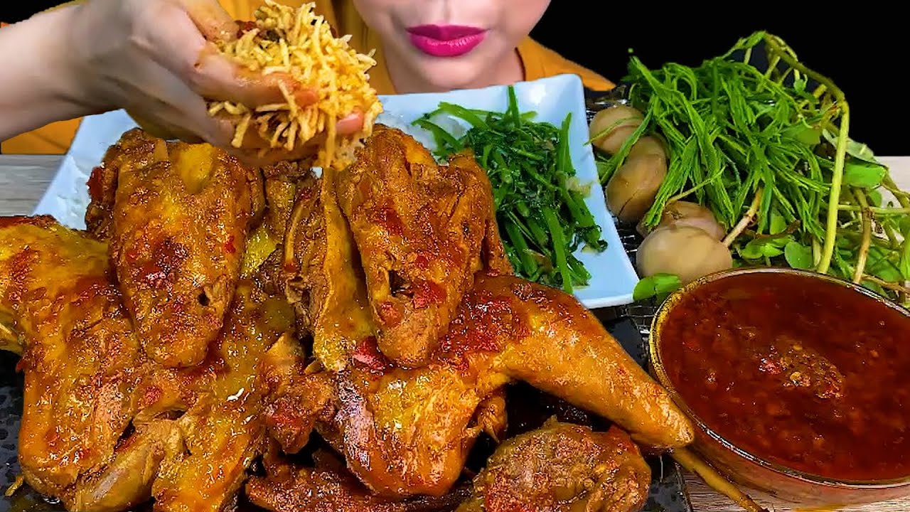 LOCAL CHICKEN TAMARIND CURRY * SPICY THE WHOLE CHICKEN * MUKBANG EATING