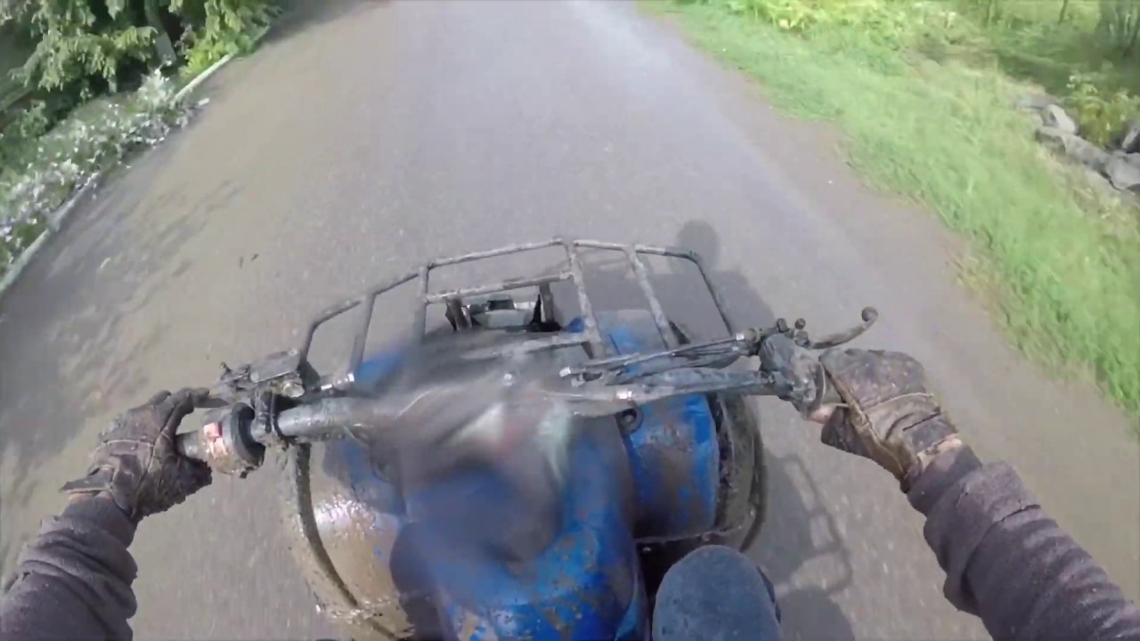 GoPro тест камеры ,катаем на квадроцикле по грязи