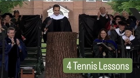 Watch highlights from Roger Federer’s Dartmouth Commencement speech