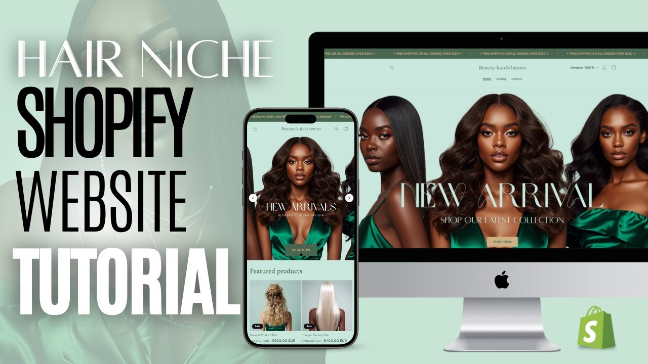 How To Make A Luxury Hair Shopify Website | Step By Step Tutorial 2026 ...