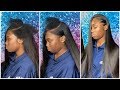 HOW TO BLEND NATURAL LEAVEOUT AND CREATE BABY HAIRS WITH STRAIGHT HAIR😍|TheBeautifulhustler brand