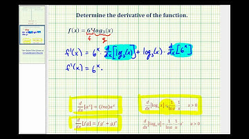 Ex 2:  Derivative of the Log Function using the Product Rule