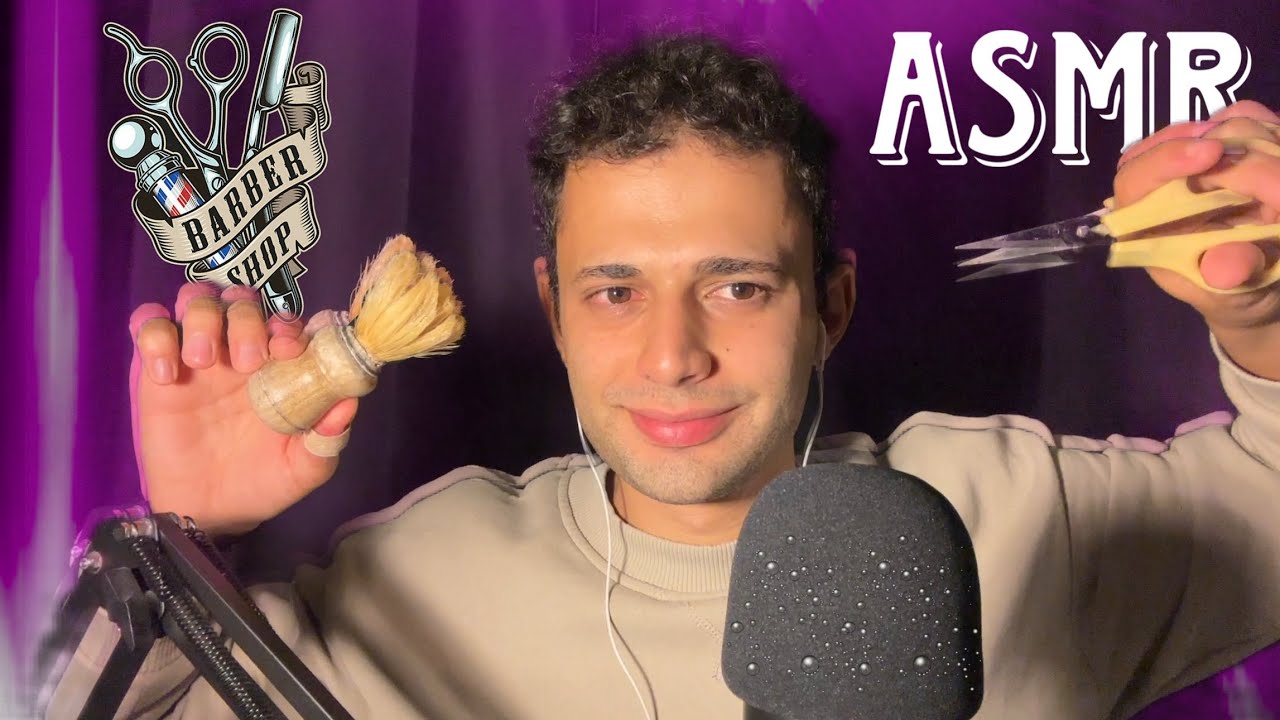 ROLEPLAY BERBERİN SENİ TIRAŞ EDİP UYUTUYOR! ASMR TÜRKÇE | RAHATLATICI ASMR | Köpük Sesleri