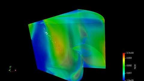 Simulation of NOx emissions in Omega Bowl piston in Converge CFD