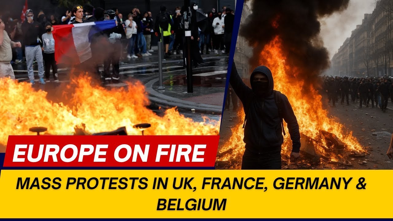 Европа в огне: почему протесты и беспорядки вспыхивают во Франции, Великобритании, Германии и дру...
