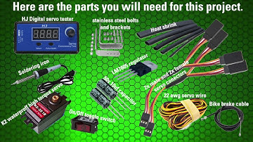How to : Servo controlled throttle for your kicker motor