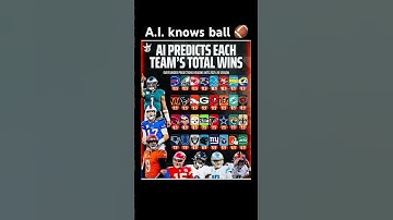 A.I. predicts nfl teams win totals for 2025-2026 nfl season. #nfl #football #trending #viral #fyp