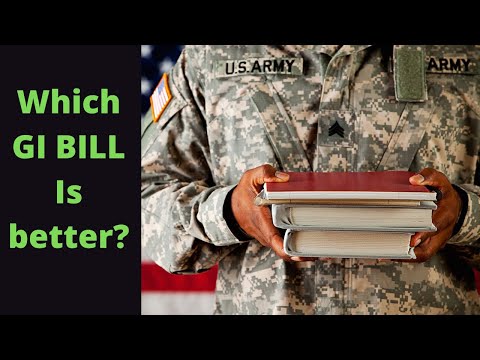 Montgomery or Post 9/11 GI Bill:  A side by side comparison