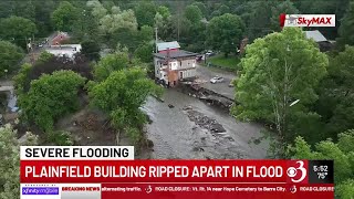 Flooding in Plainfield rips open apartment building, leaves widespread damage