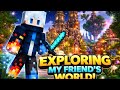 Exploring My Friend’s Minecraft World 🌍