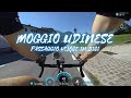 Passaggio a Moggio Udinese (Friuli Venezia Giulia) in Bici da Corsa con dati telemetrici