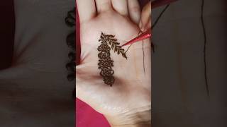 M letter mehndi design tutorial 🌿 #shorts #youtubeshorts #mehndi