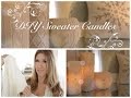 DIY Sweater Candles