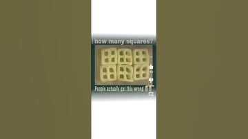 How many squares are there in a picture? if you do it please comment #illusion #shorts