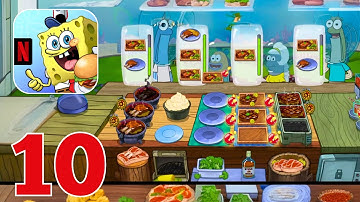 SpongeBob: Get Cooking - Gameplay Walkthrough Sandy BBQ - Level 11-20 (iOS, Android)