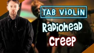 Video thumbnail of "Radiohead - Creep Violín Tutorial / Tab Tutorial"